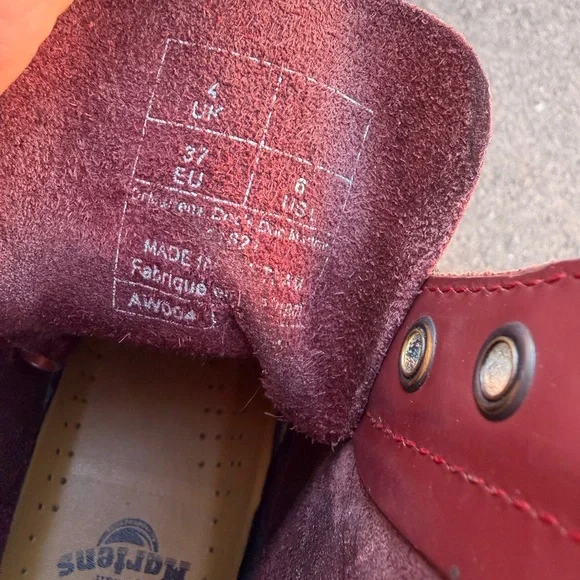 Dr. Martens WOMEN'S 1460 CHERRY RED SMOOTH - RED - Picture 5 of 5